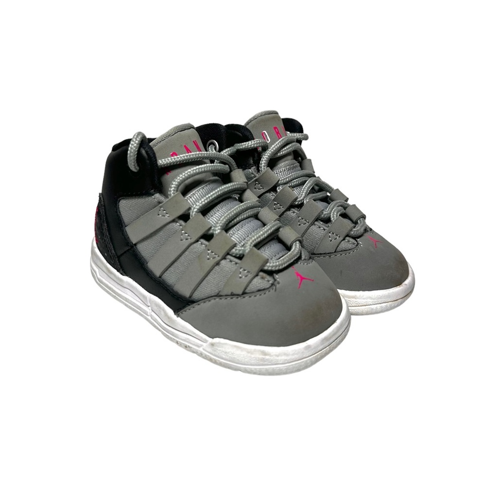Jordan Toddlers Sz 4 C Max Aura TD Particle Grey Rush Pink Black AQ9251 001